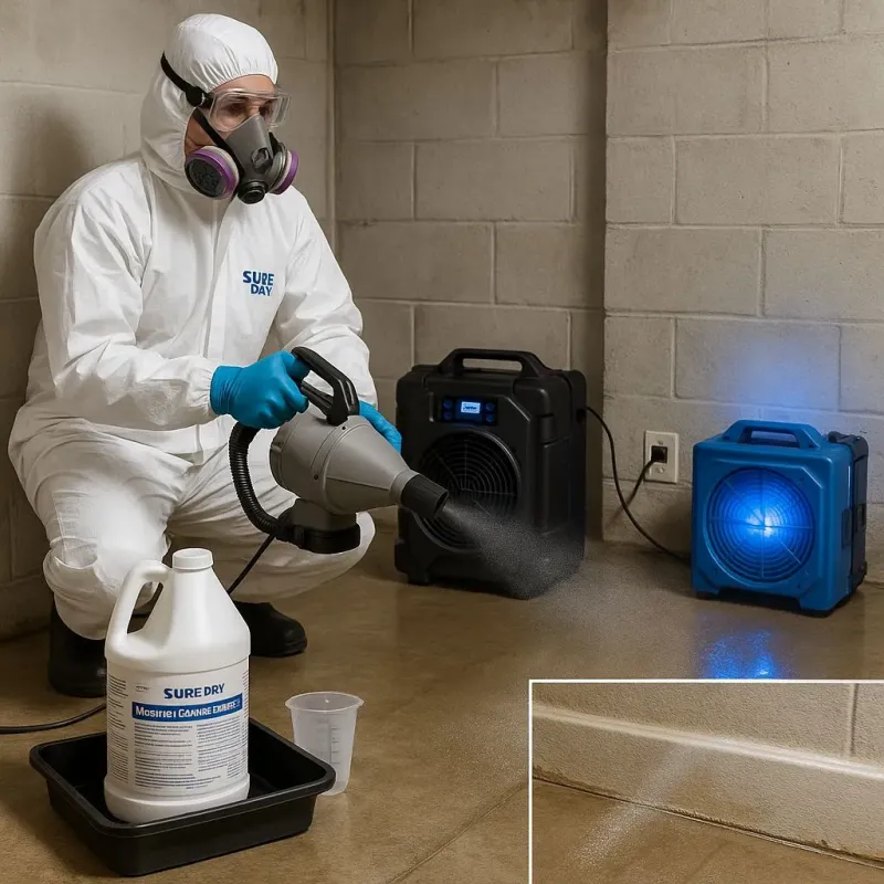 Sanitization and Odor Removal process in Rockwood, MI